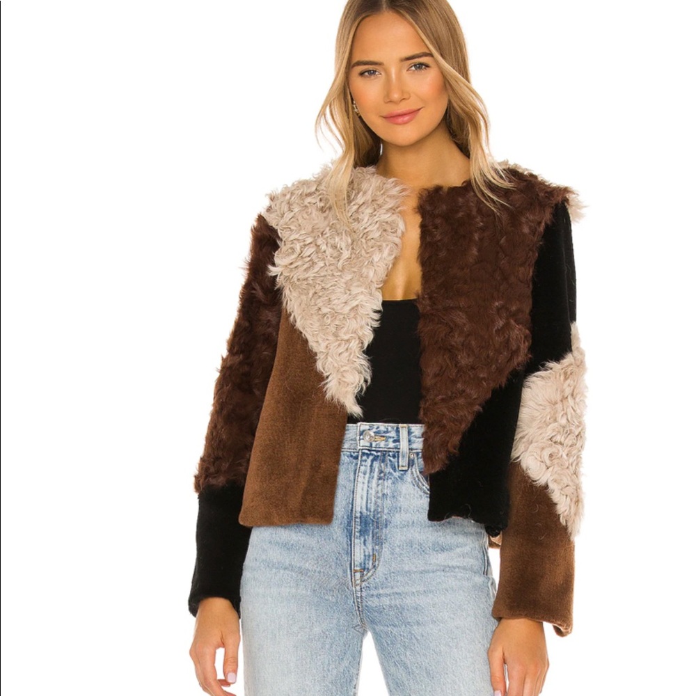 Fur Patchwork Jacket by Elliatt.